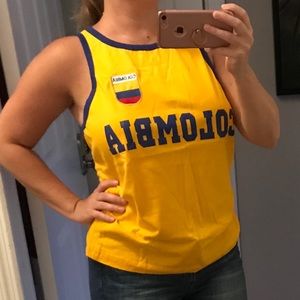 Tank top shirt with sign Colombia